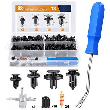 83 Pcs Bumper & Splash Shield Retainer Metal Insert Clips For Acura Honda 91503-SZ3-003 91503-SZ5-003 91506-S9A-003 Toyota Fender Liner 90467-07215